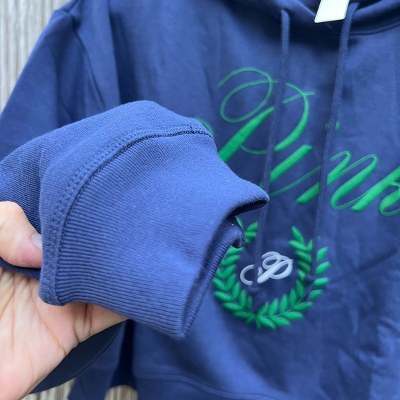 NWT PINK Everyday Fleece Crop Hoodie Sweatshirt size XL - Picture 10 of 12